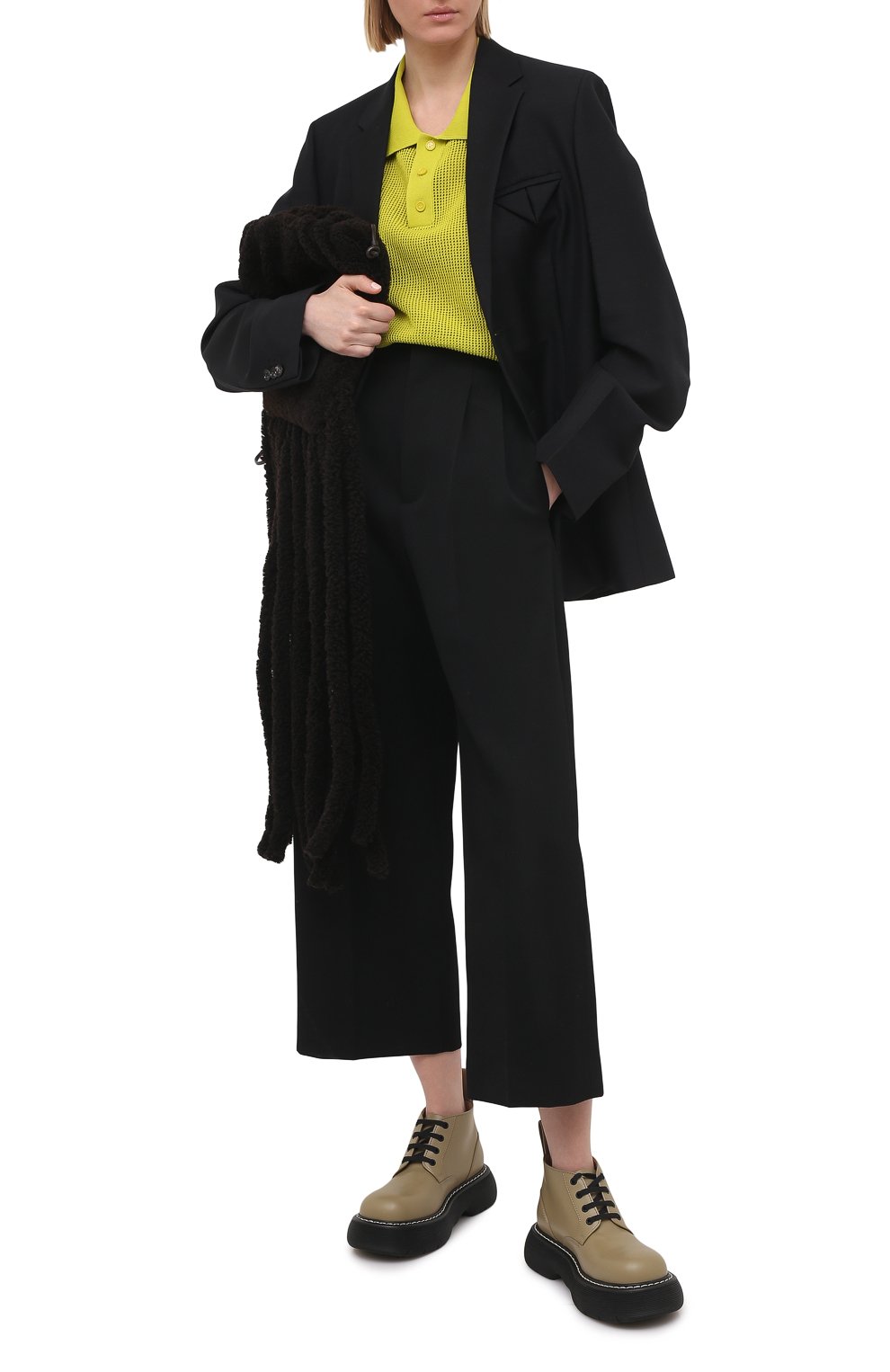 Шерстяные брюки BOTTEGA VENETA, арт. 651012/VKIS0, фото 2