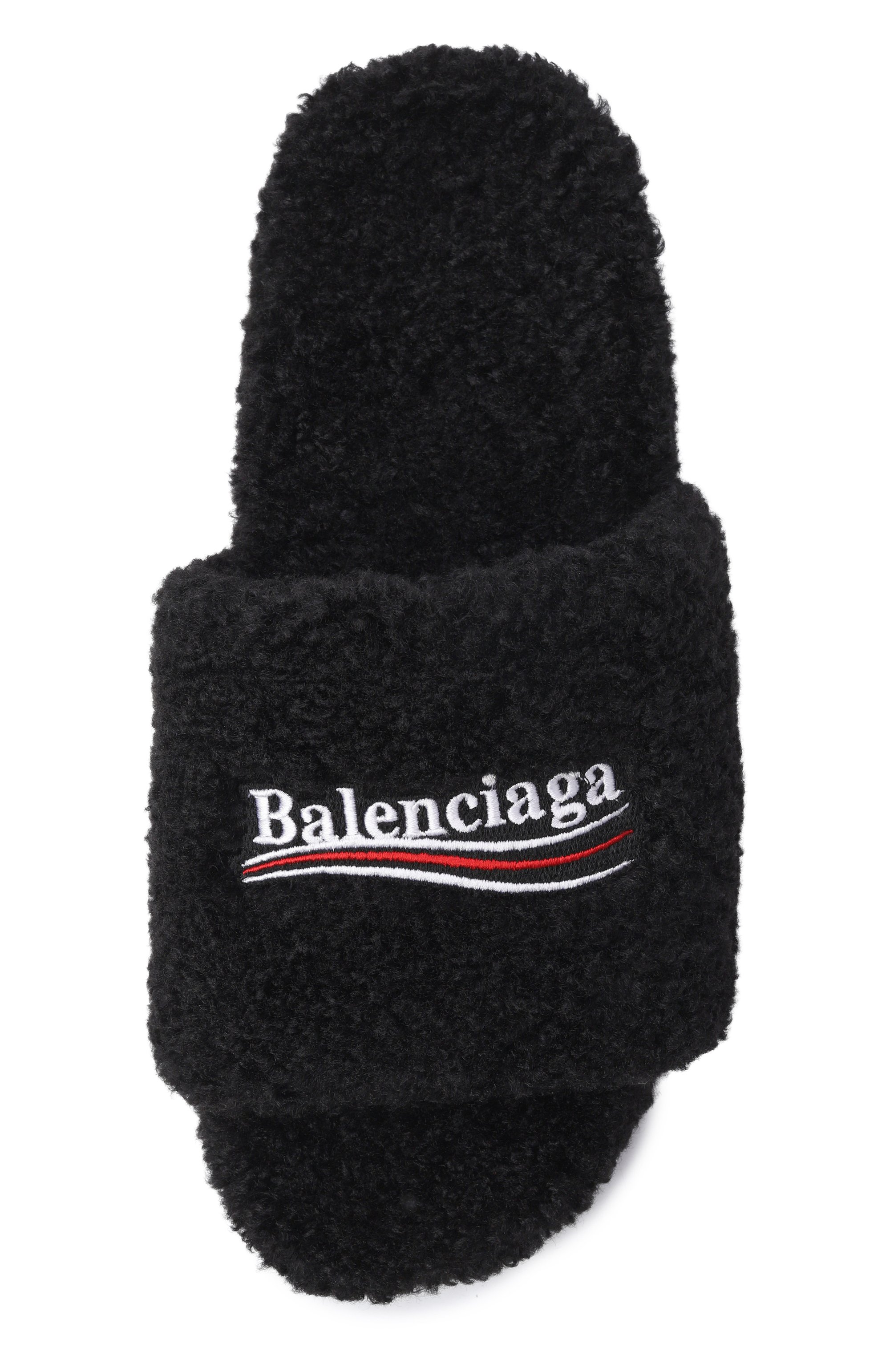 Текстильные шлепанцы furry BALENCIAGA, арт. 654747/W14C2, фото 5