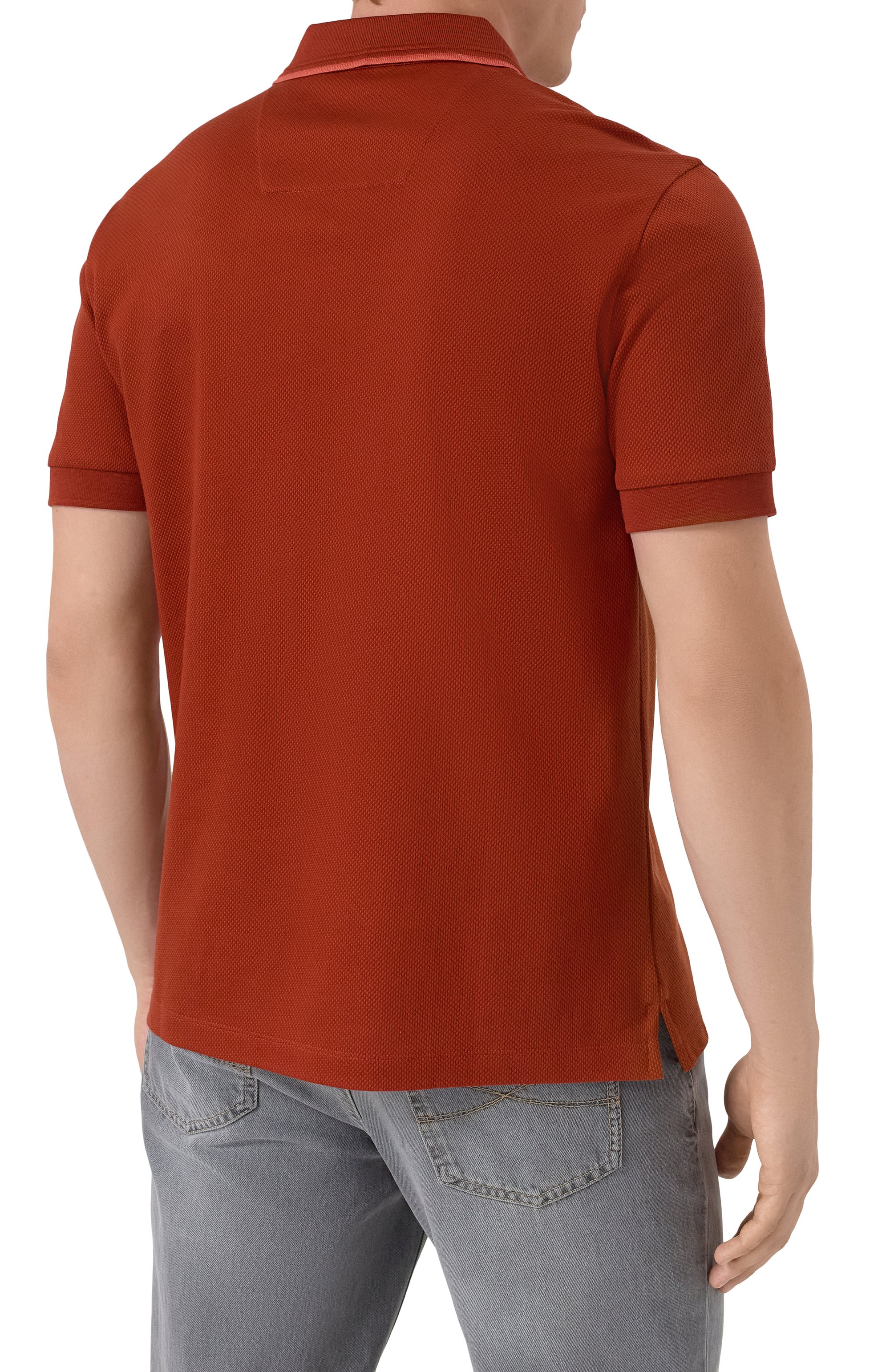 Хлопковое поло BOSS, арт. 50527650, фото 4