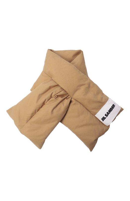 Хлопковый шарф Jil Sander J40TE0002/J45296 Бежевый J40TE0002/J45296
