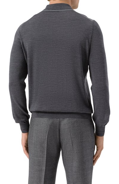 Шерстяное поло GRAN SASSO темно-серого цвета по цене 39950 руб., арт. 43108/14713, фото 4 Шерстяное поло GRAN SASSO, арт. 43108/14713, фото 4