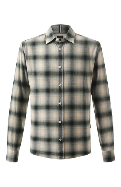 Мужская рубашка из хлопка и вискозы BOSS, арт. 50527778