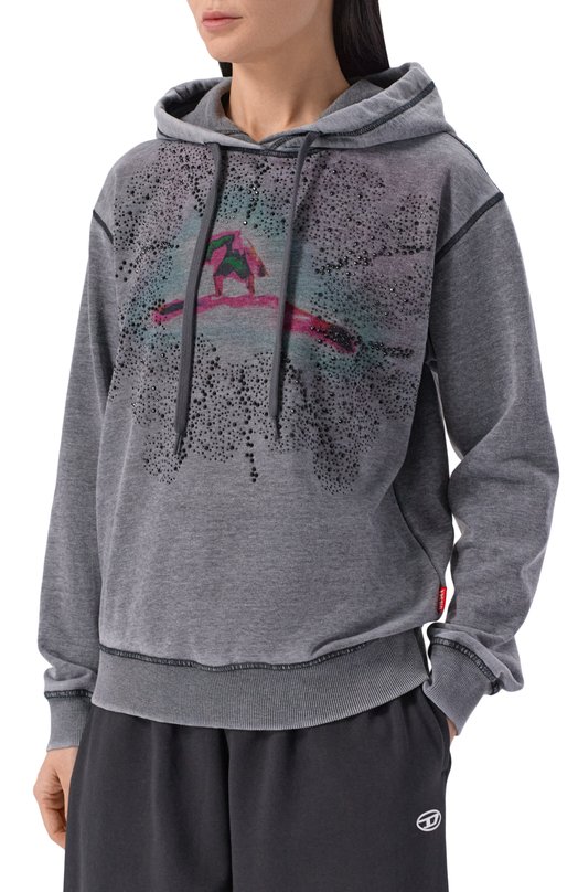 Худи Diesel A21863/0SLCZ Серый  A21863/0SLCZ Фото 3