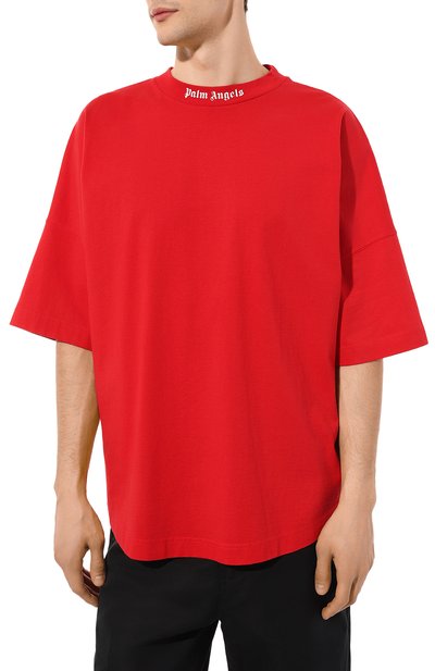 Хлопковая футболка PALM ANGELS, арт. PMAA002C99JER0062501, фото 3