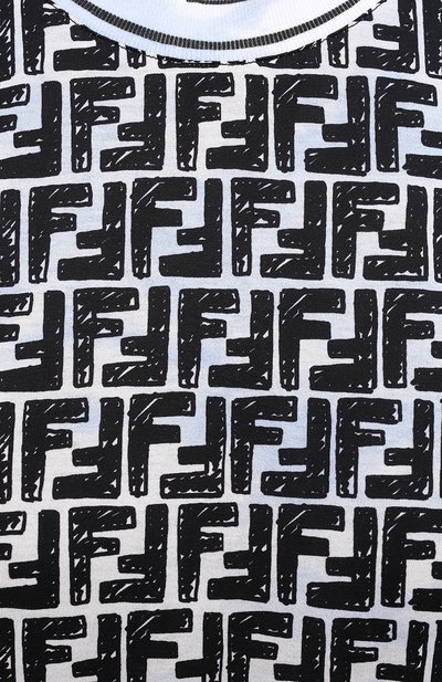 Хлопковая футболка FENDI, арт. FS7242 AC6G, фото 5