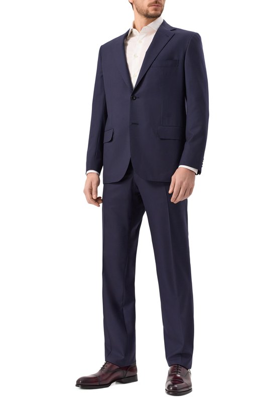 Шерстяной костюм Kiton UA81K0982894 Синий  UA81K0982894 Фото 2