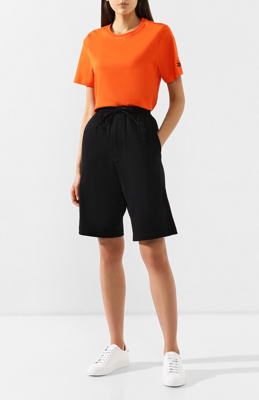 Хлопковая футболка REEBOK оранжевого цвета по цене 8545 руб., арт. FI9475, фото 2 Хлопковая футболка REEBOK, арт. FI9475, фото 2