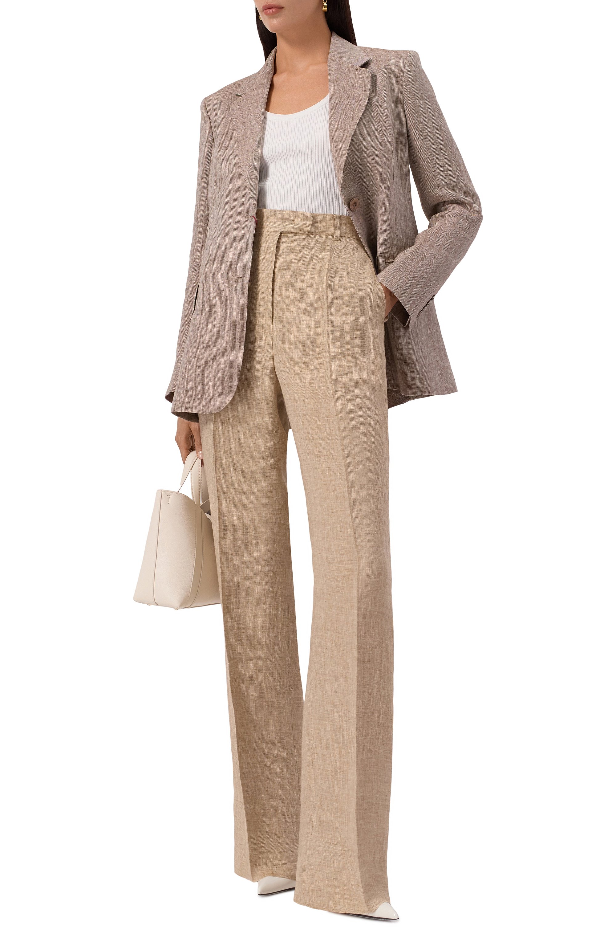 Льняные брюки MAX MARA STUDIO, арт. SATIRA, фото 2