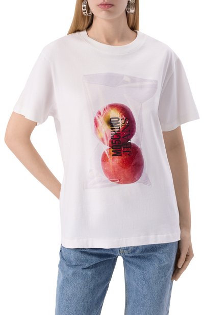 Хлопковая футболка M05CH1NO JEANS, арт. A0707/3229, фото 3