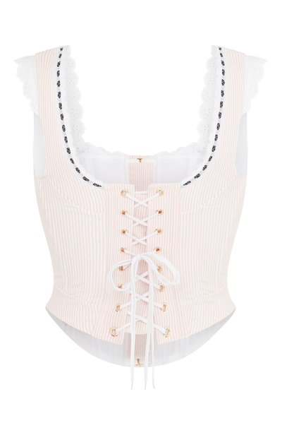 Корсет miffy AGENT PROVOCATEUR светло-розового цвета по цене 92500 руб., арт. AP12847681100, фото 2 Корсет miffy AGENT PROVOCATEUR, арт. AP12847681100, фото 2