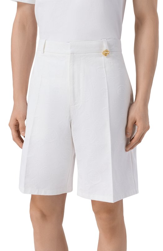 Хлопковые шорты Casablanca M-SP26-TR-380-01 Белый  M-SP26-TR-380-01 Фото 3