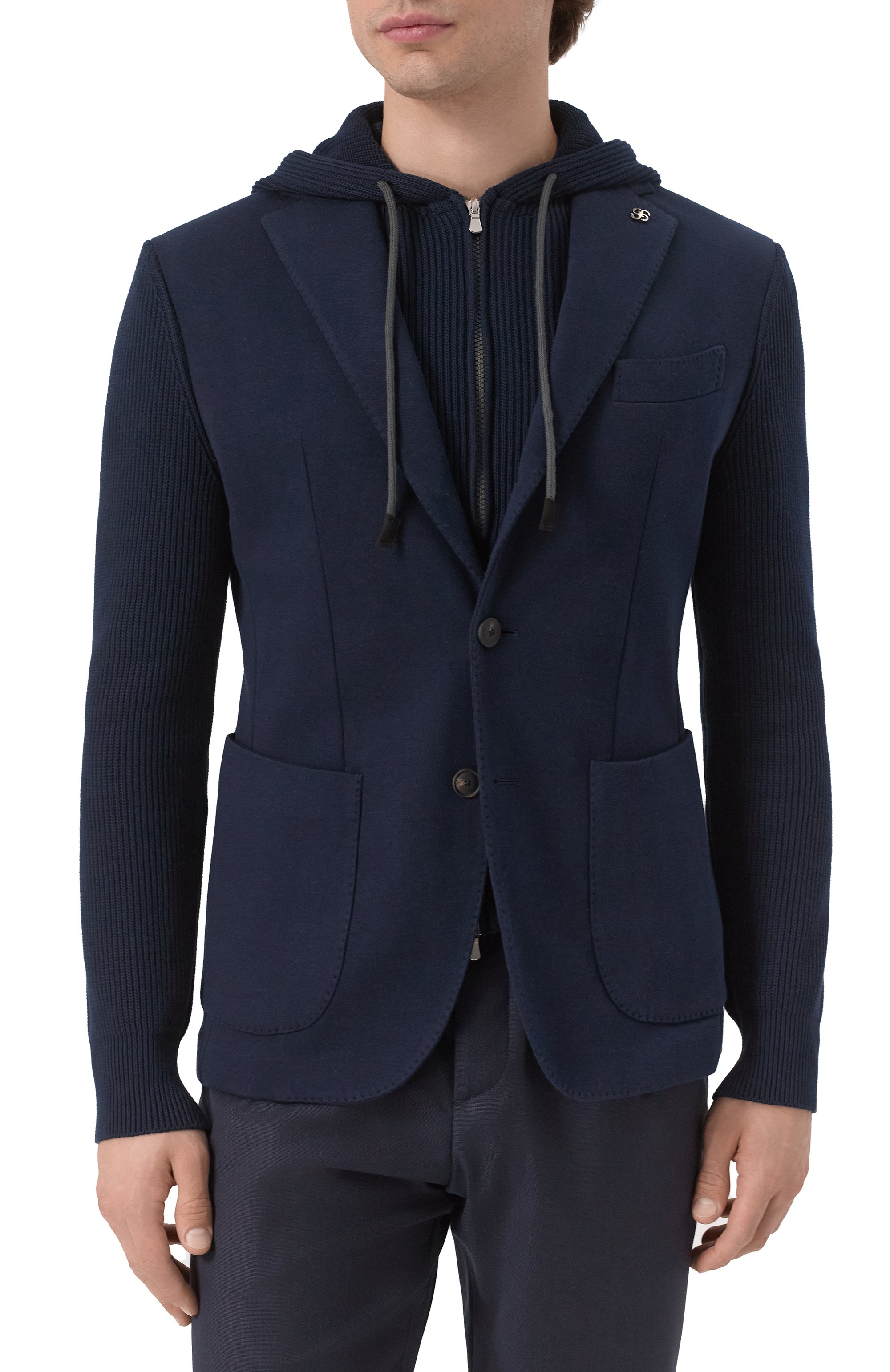 Хлопковый пиджак GRAN SASSO, арт. 23133/76012, фото 4