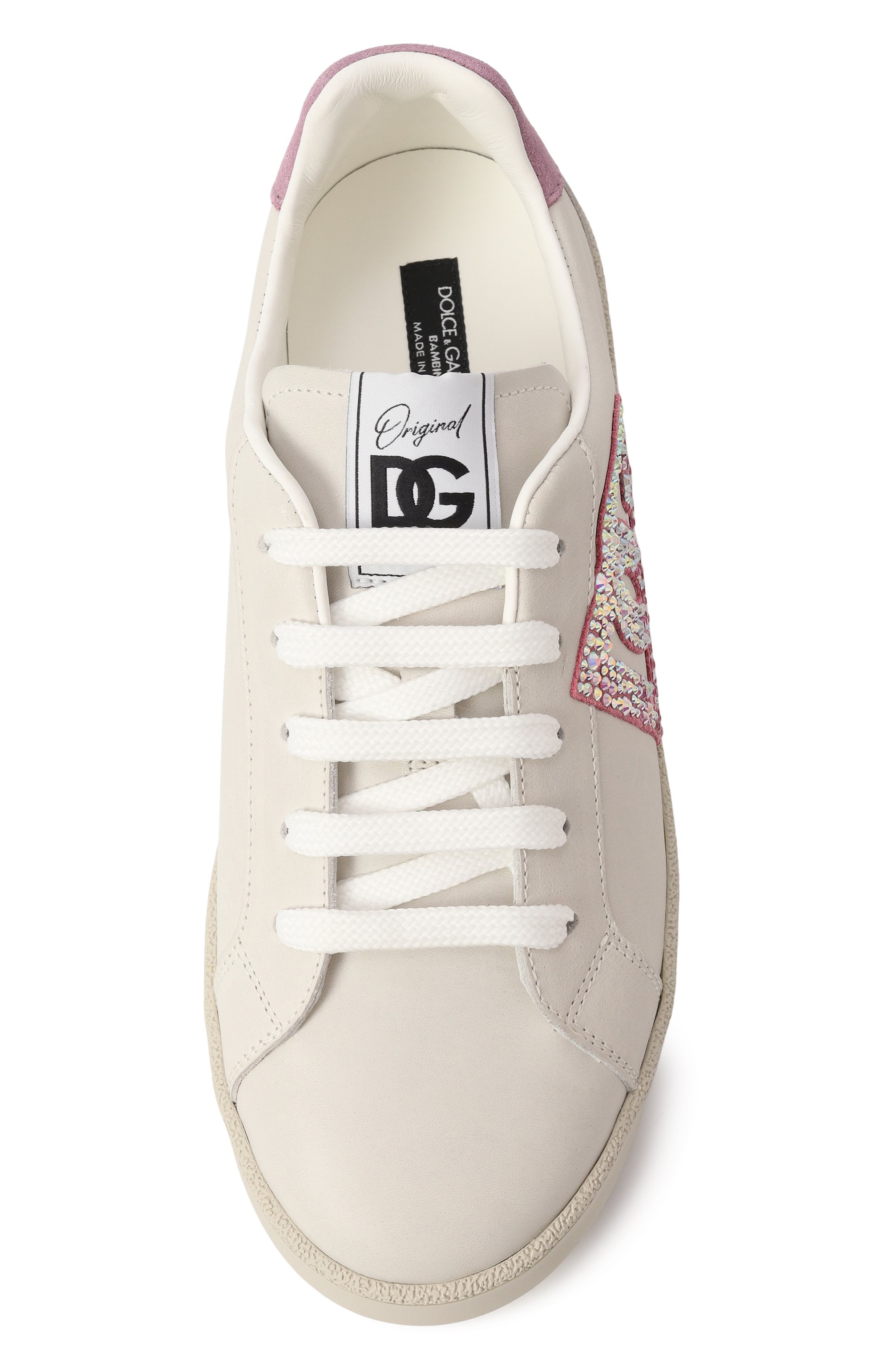 Кожаные кеды DOLCE & GABBANA, арт. D11324/AW775/37-39, фото 4