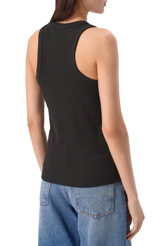 Хлопковая майка HUGO Blue 50508857 Чёрный  50508857 Фото 4