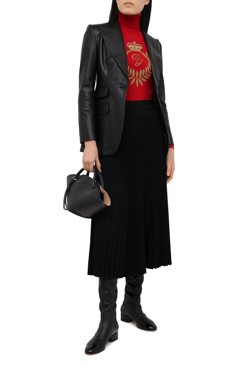 Юбка DOLCE & GABBANA черного цвета по цене 142500 руб., арт. F4BZWT/FUSMB, фото 2 Юбка DOLCE & GABBANA, арт. F4BZWT/FUSMB, фото 2