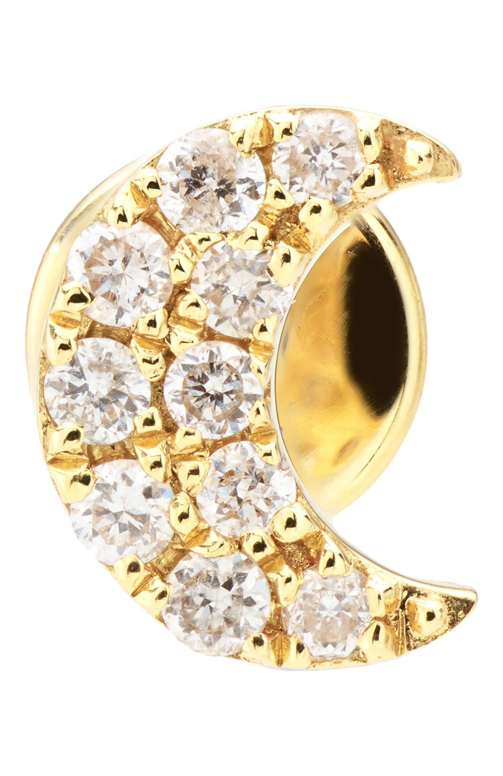 Серьга PERSEE PARIS бесцветного цвета по цене 106600 руб., арт. EA77340-YG, фото 1 Серьга PERSEE PARIS, арт. EA77340-YG, фото 1