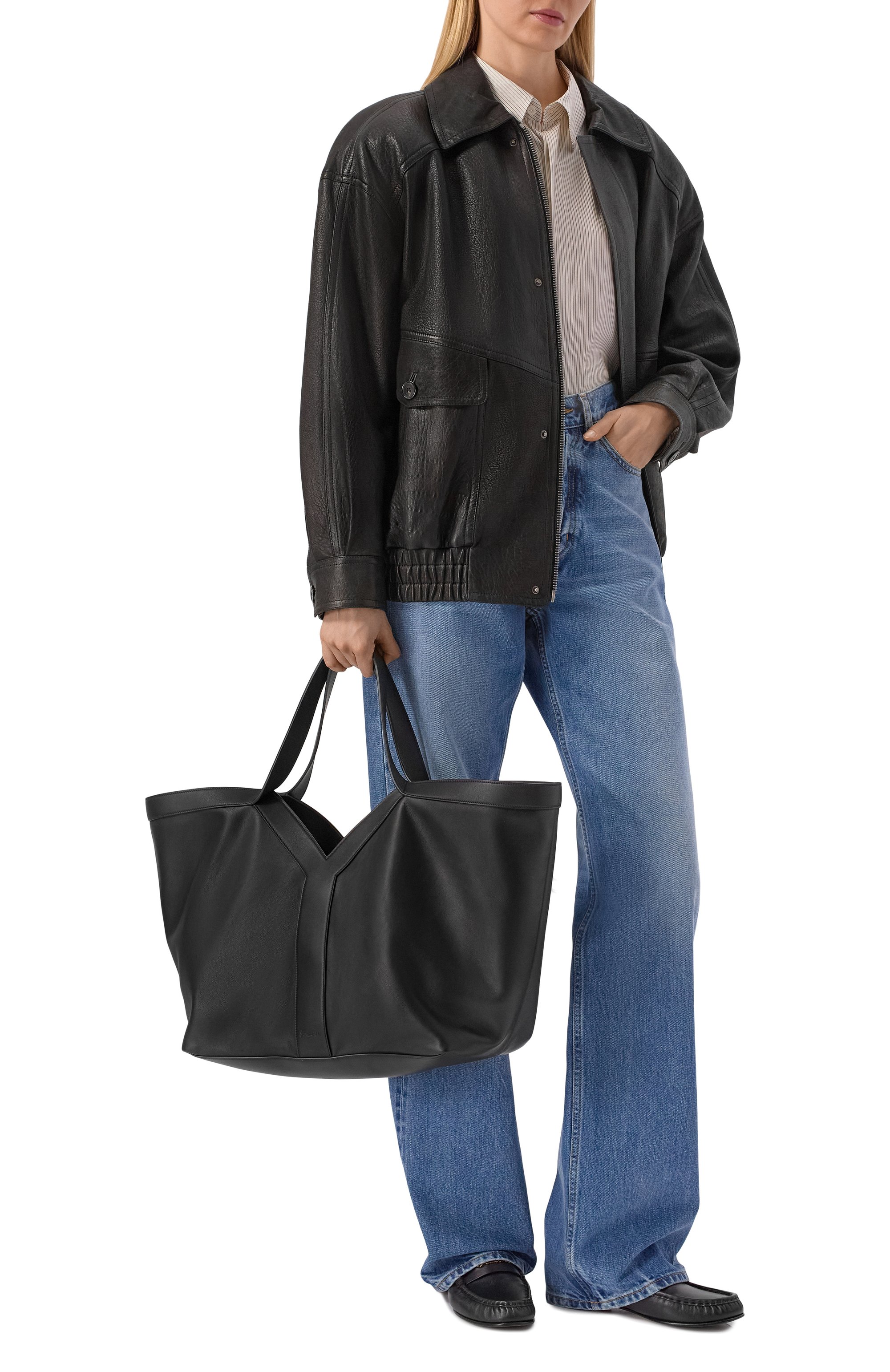 Сумка-тоут y medium SAINT LAURENT, арт. 817602/AAEB3, фото 3