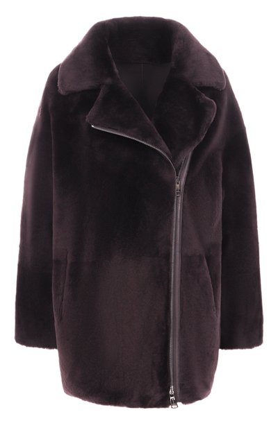 Женская дубленка из овчины MANZONI24, арт. 25M1418-S21