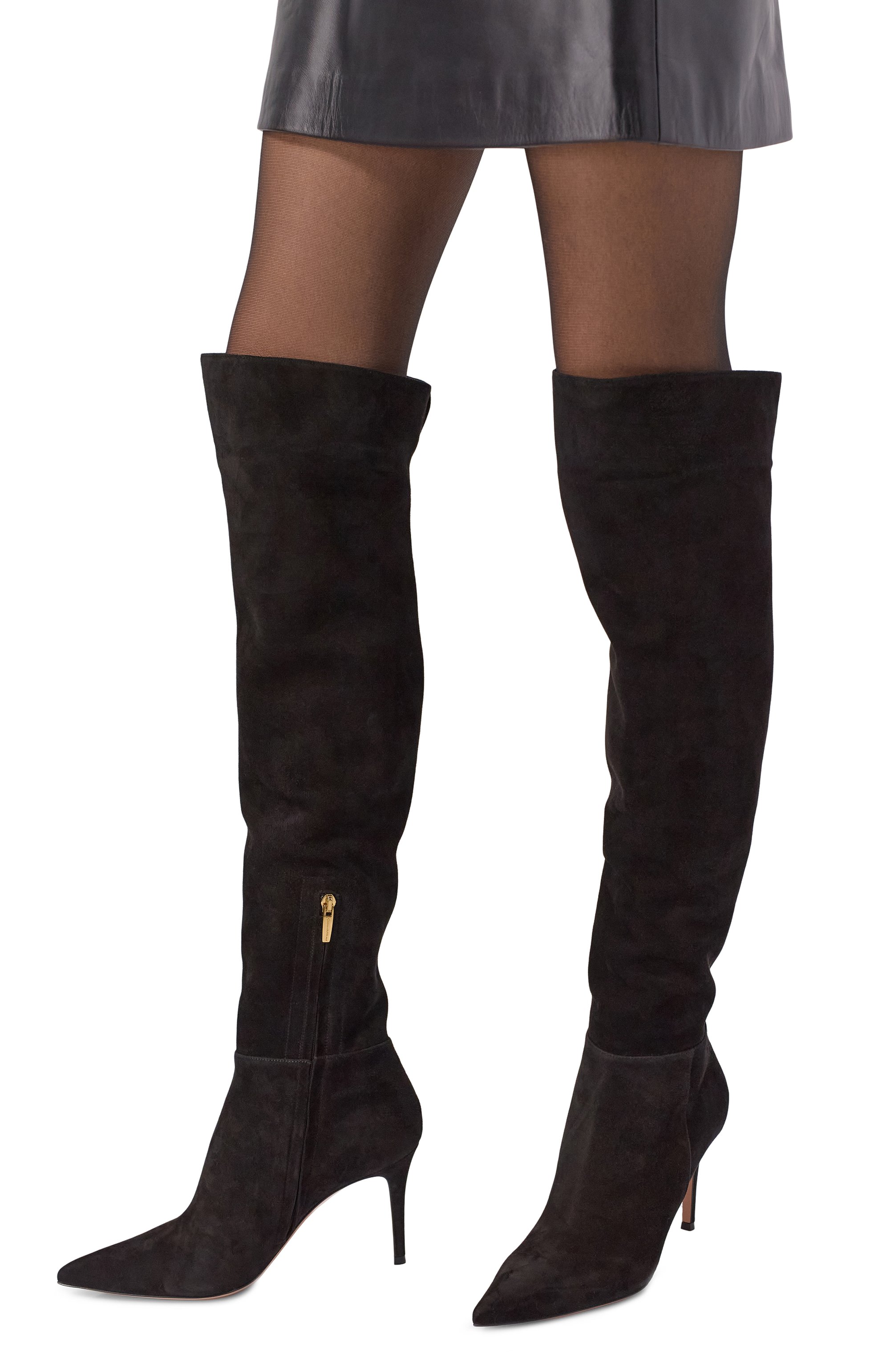 Замшевые ботфорты jules 85 GIANVITO ROSSI, арт. G80222.85RIC.C45NER0, фото 2