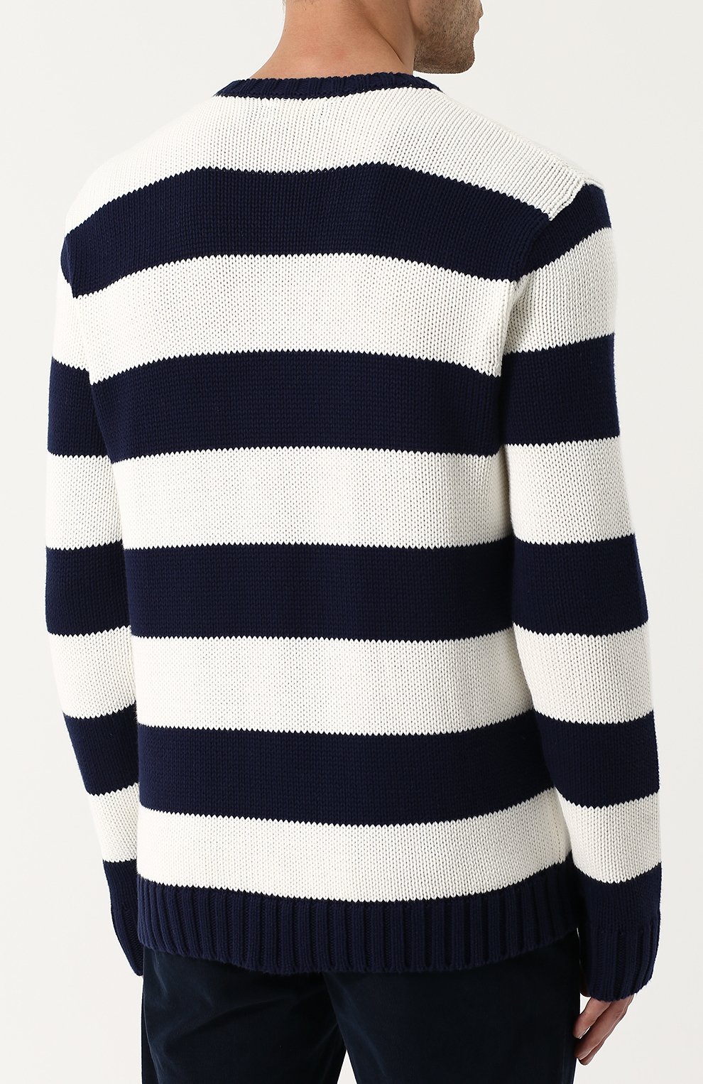 Хлопковый джемпер в контрастную полоску POLO RALPH LAUREN, арт. 710710813, фото 4