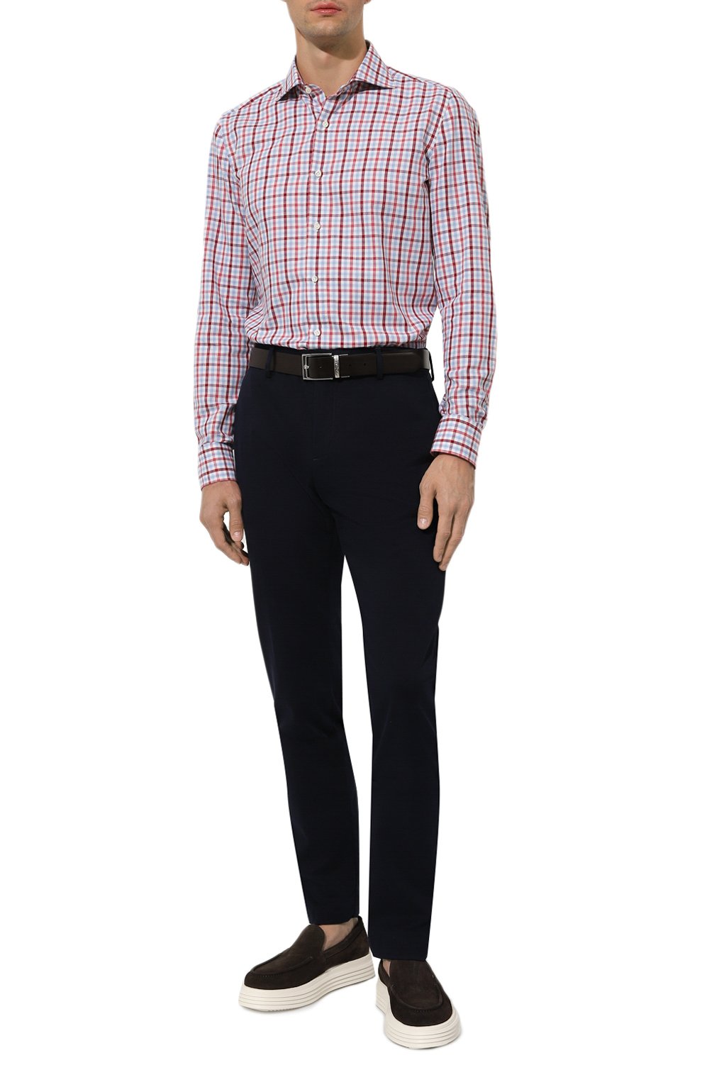 Хлопковая рубашка LUIGI BORRELLI, арт. SR3711, фото 2