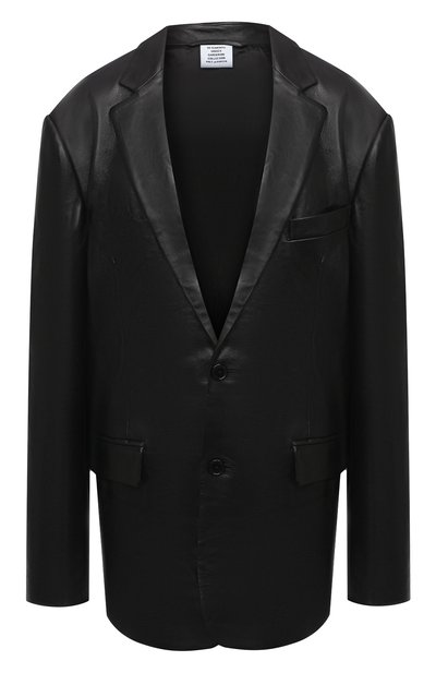 Женский кожаный жакет VETEMENTS, арт. UAH21JA009 2401/W