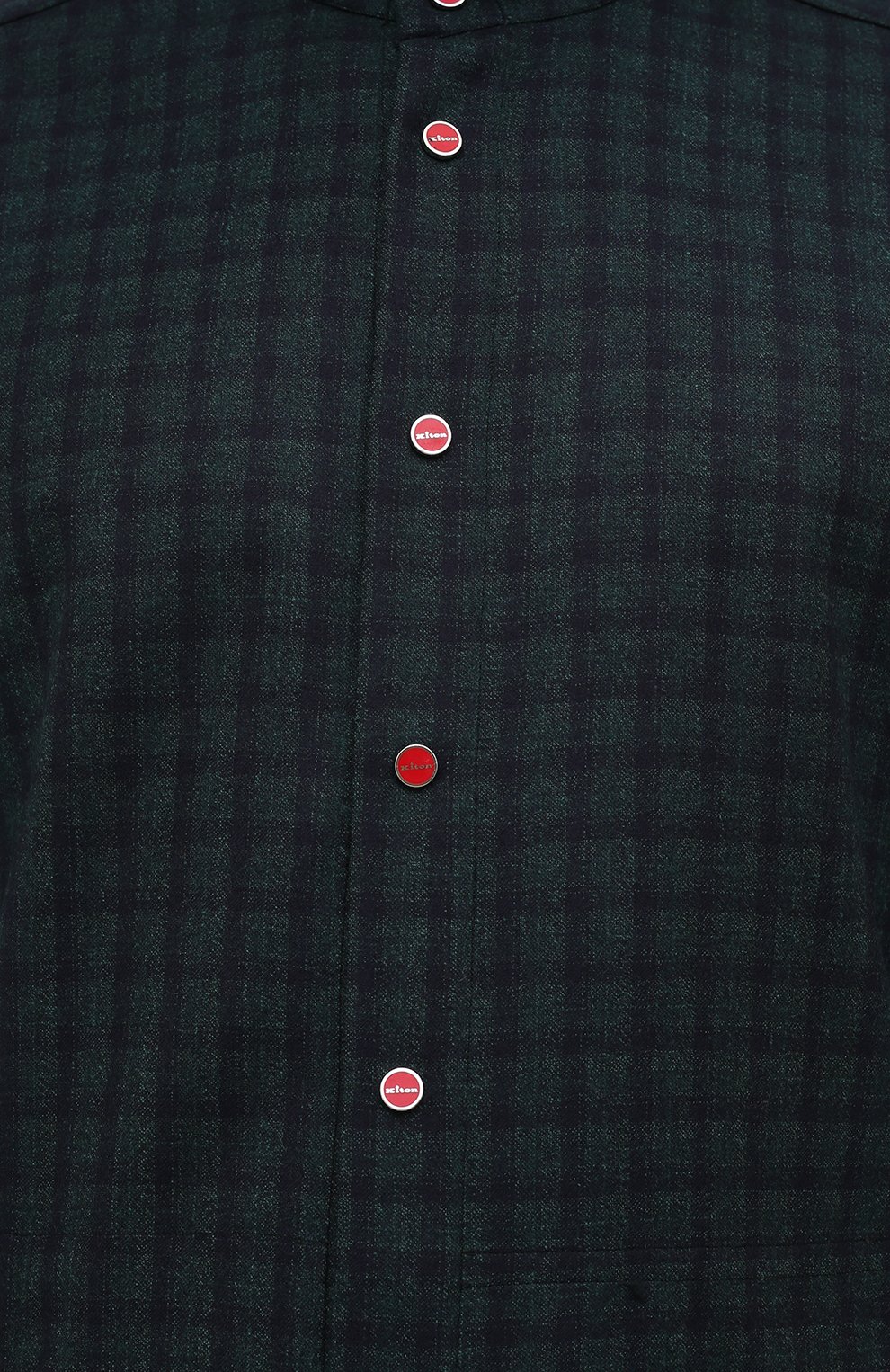 Хлопковая рубашка KITON, арт. UMCPETEK01T3506, фото 5