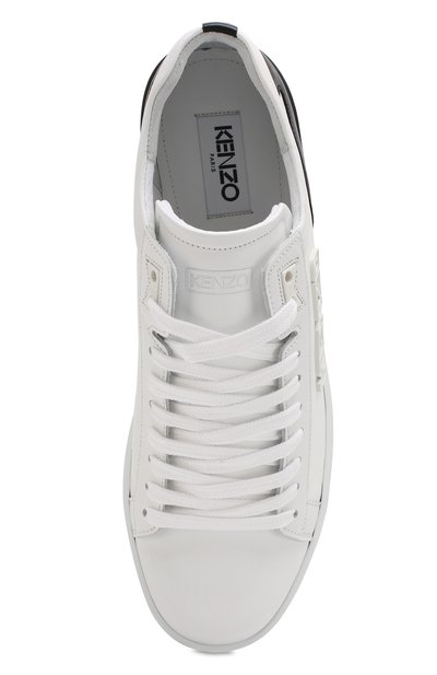 Кожаные кеды tennix на шнуровке KENZO черно-белого цвета по цене 28950 руб., арт. 5SN128L50, фото 5 Кожаные кеды tennix на шнуровке KENZO, арт. 5SN128L50, фото 5