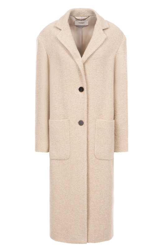 Пальто из кашемира и шелка Agnona TL0804E/U7055E Кремовый TL0804E/U7055E