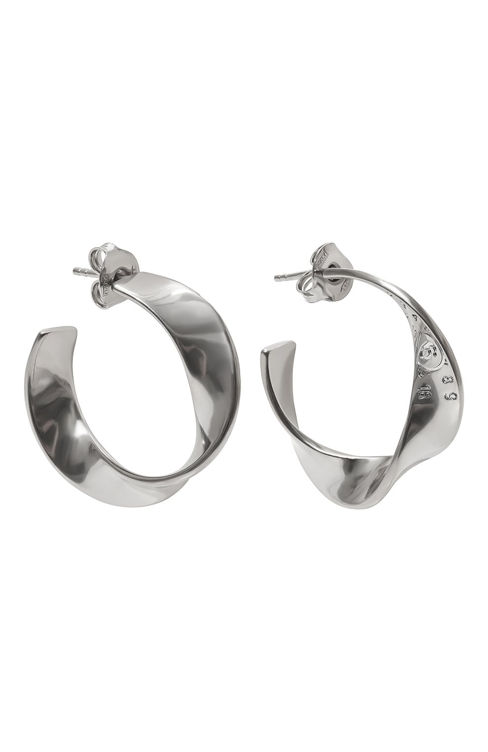 Серьги MM6 серебряного цвета по цене 26350 руб., арт. SM6VG0067 P6470, фото 3 Серьги MM6, арт. SM6VG0067 P6470, фото 3