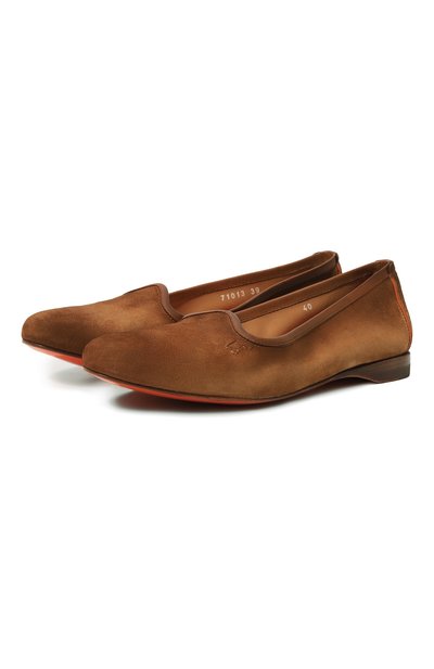 Женские замшевые лоферы SANTONI, арт. WUAY71013SA5SAEAC39