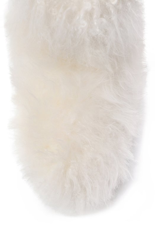 Меховые полусапоги из козы Santoni WTDG71964PNRA0UB Белый  WTDG71964PNRA0UB Фото 6