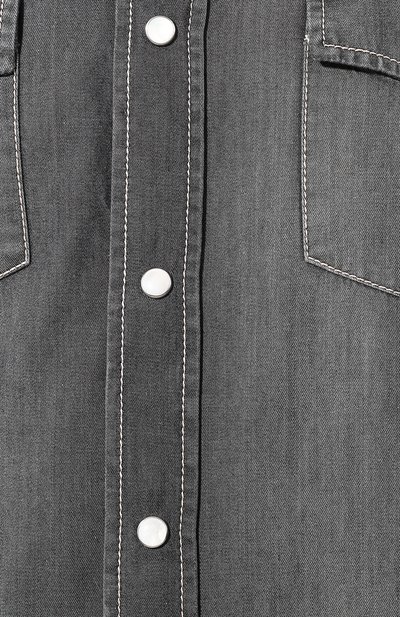 Джинсовая рубашка BRUNELLO CUCINELLI, арт. ML6304008, фото 5