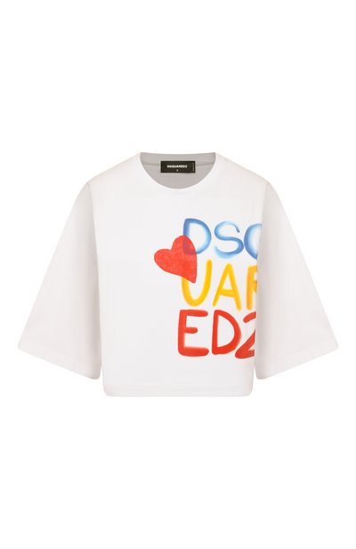 Женская хлопковая футболка DSQUARED2, арт. S73GC0294/D20020