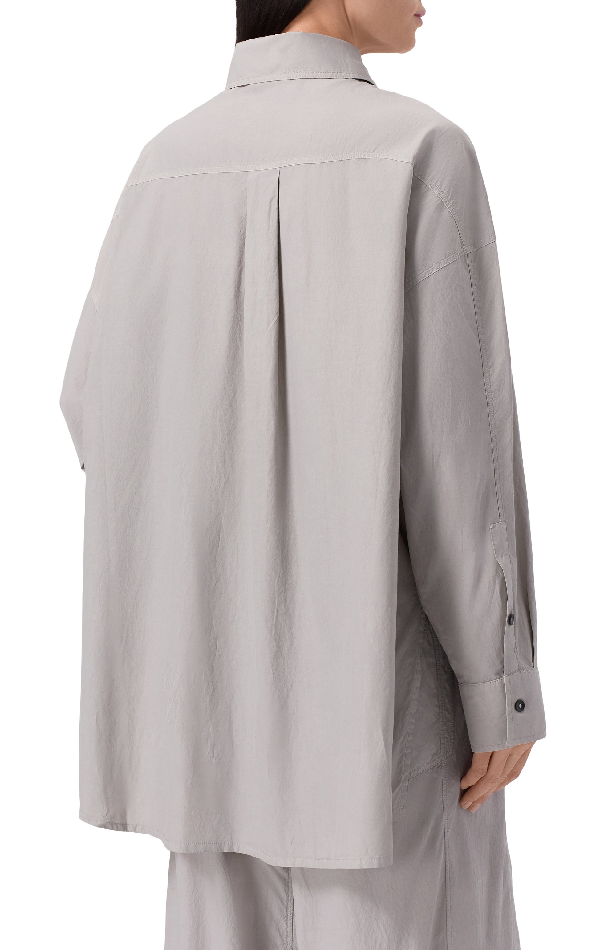 Рубашка ANDREA YA'AQOV серого цвета по цене 57650 руб., арт. 25WHAR67, фото 4 Рубашка ANDREA YA'AQOV, арт. 25WHAR67, фото 4