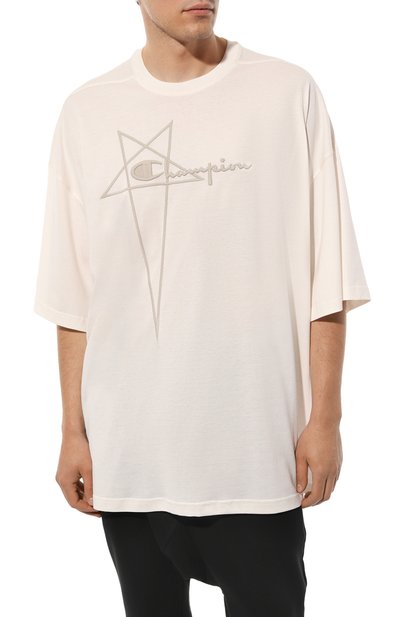 Хлопковая футболка rick owens x champion RICK OWENS, арт. CM02C9229/CHJEG, фото 3