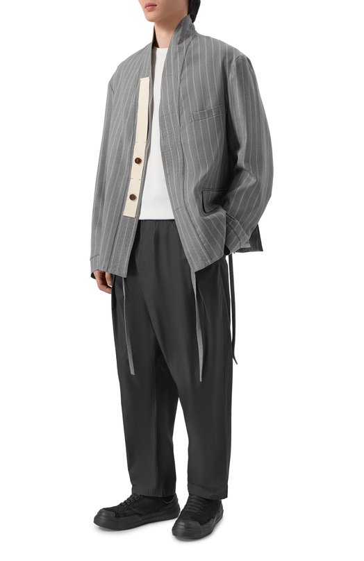 Хлопковые брюки MORDECAI 26E96MRU360 Чёрный  26E96MRU360 Фото 2