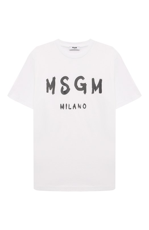 

Хлопковая футболка MSGM kids, Белый