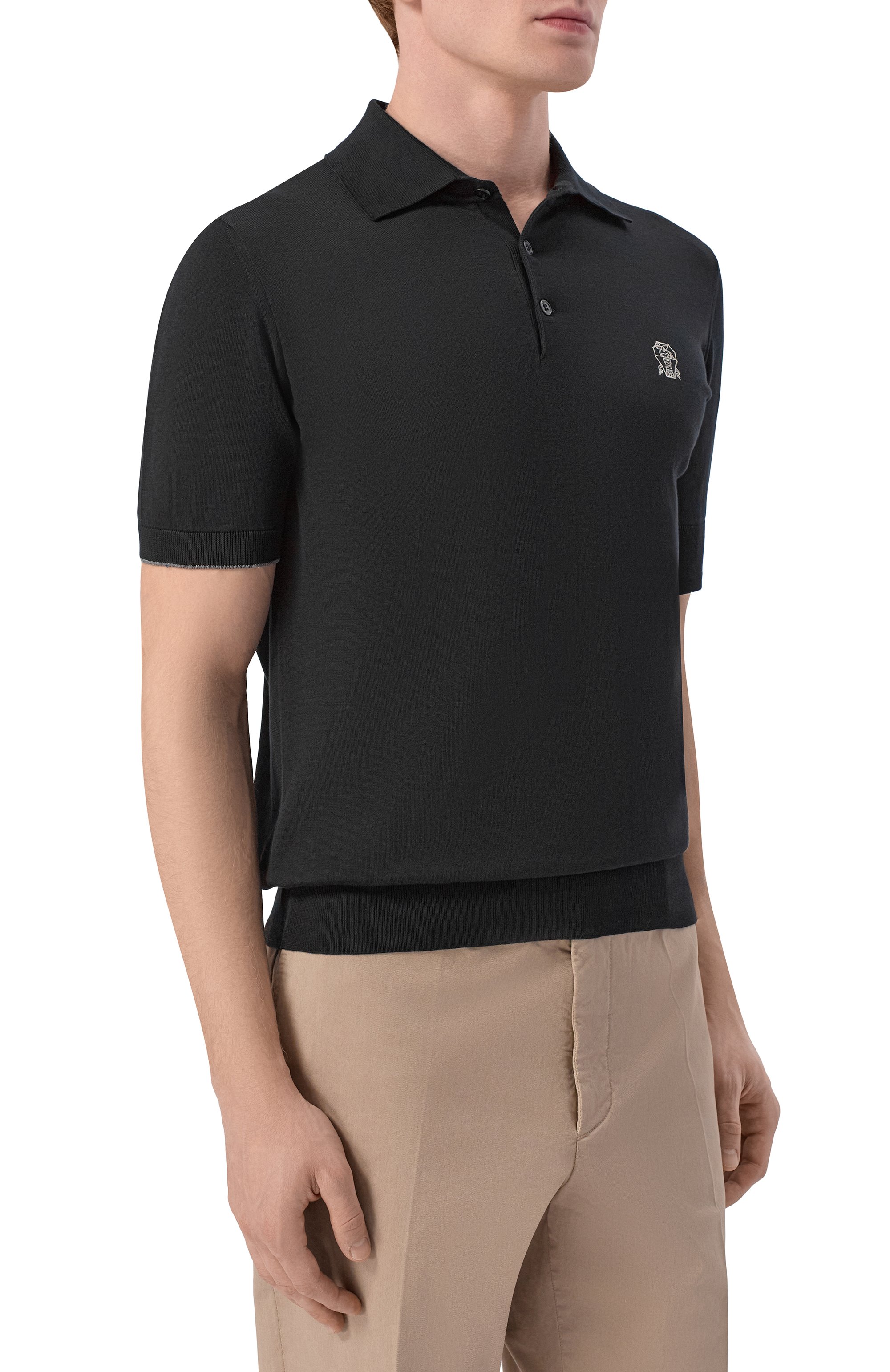 Хлопковое поло BRUNELLO CUCINELLI, арт. M29800195, фото 3