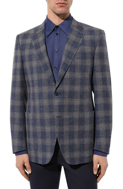 Пиджак из шерсти и хлопка CANALI, арт. 11288/FC05154, фото 3