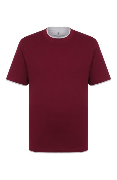 Мужская хлопковая футболка BRUNELLO CUCINELLI, арт. M0B137427