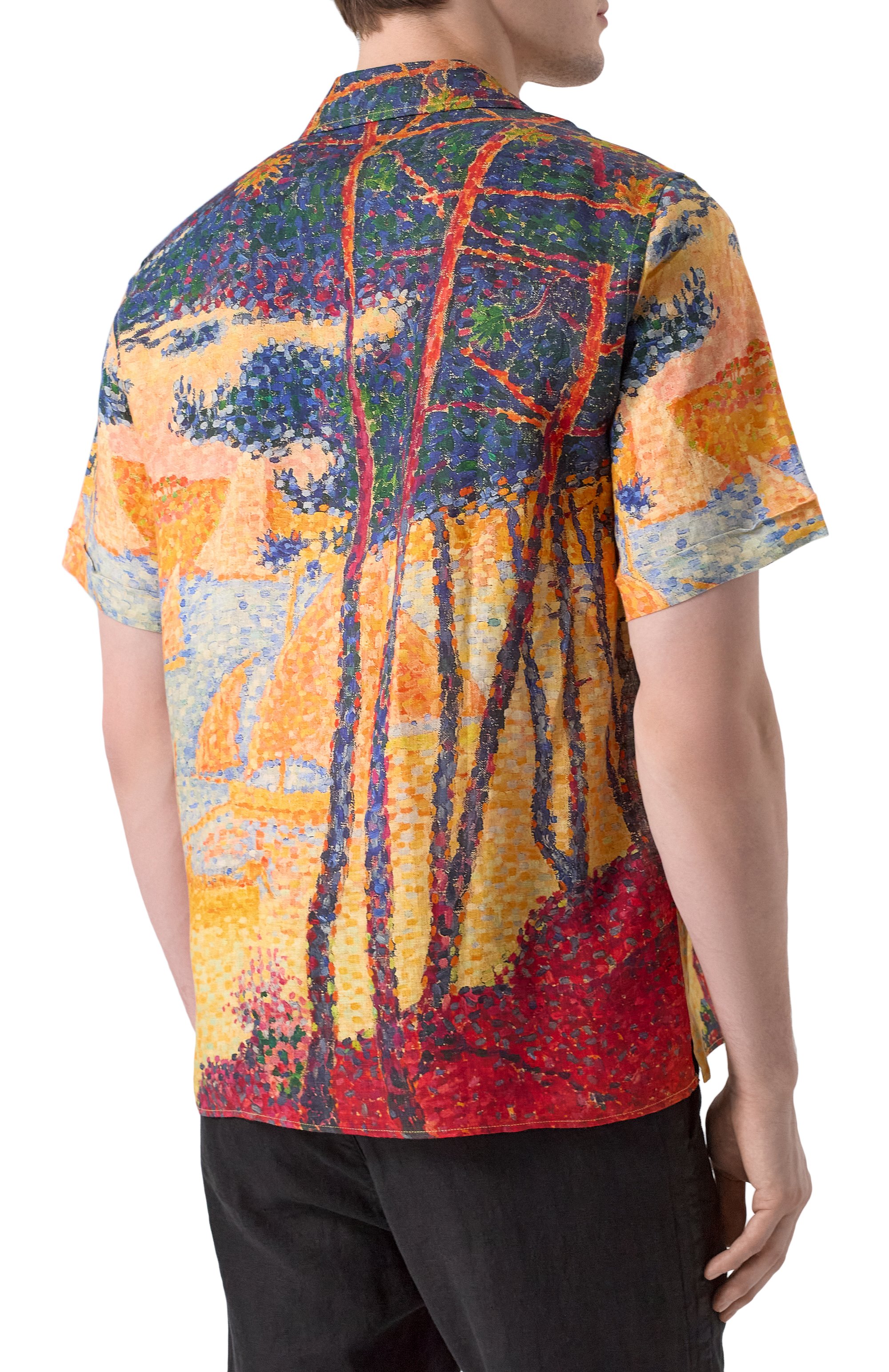 Льняная рубашка vilebrequin x paul signac VILEBREQUIN, арт. CHELLY/AU266, фото 4