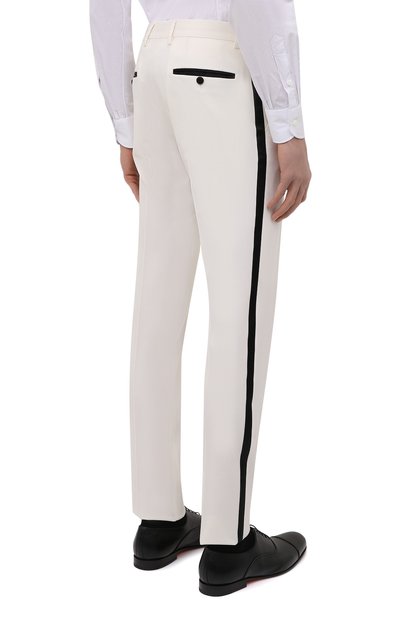 Смокинг из шерсти и шелка DOLCE & GABBANA белого цвета по цене 323500 руб., арт. GKHYMT/FUBE7, фото 5 Смокинг из шерсти и шелка DOLCE & GABBANA, арт. GKHYMT/FUBE7, фото 5