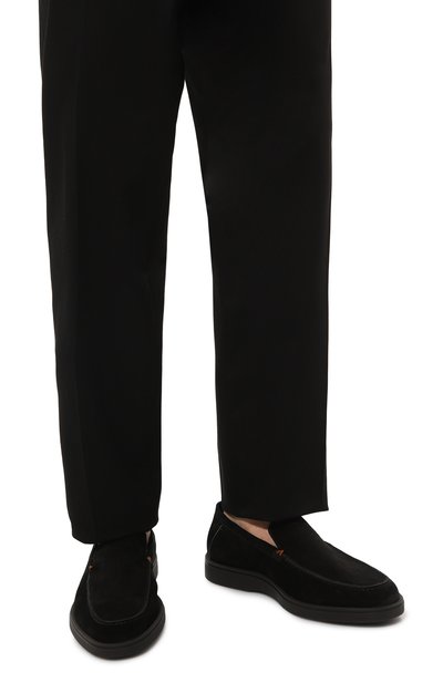 Замшевые лоферы detroit SANTONI, арт. MGDG17824SM0KSVUT50, фото 3