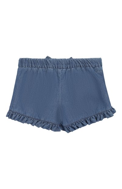 Джинсовые шорты CHLOÉ голубого цвета по цене 9735 руб., арт. C04132/2A-3A, фото 2 Джинсовые шорты CHLOÉ, арт. C04132/2A-3A, фото 2