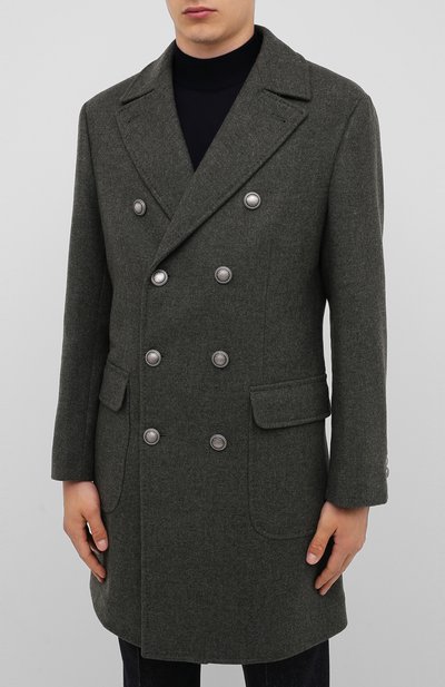 Шерстяное пальто BRUNELLO CUCINELLI, арт. MN4679003D, фото 3