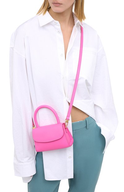 Сумка mini BY FAR розового цвета по цене 55150 руб., арт. 20PFMINAHTPGRLSMA, фото 5 Сумка mini BY FAR, арт. 20PFMINAHTPGRLSMA, фото 5
