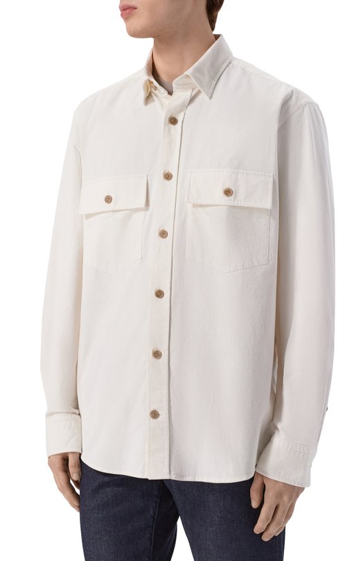 Вельветовая рубашка Bogner 58741151 Белый  58741151 Фото 3