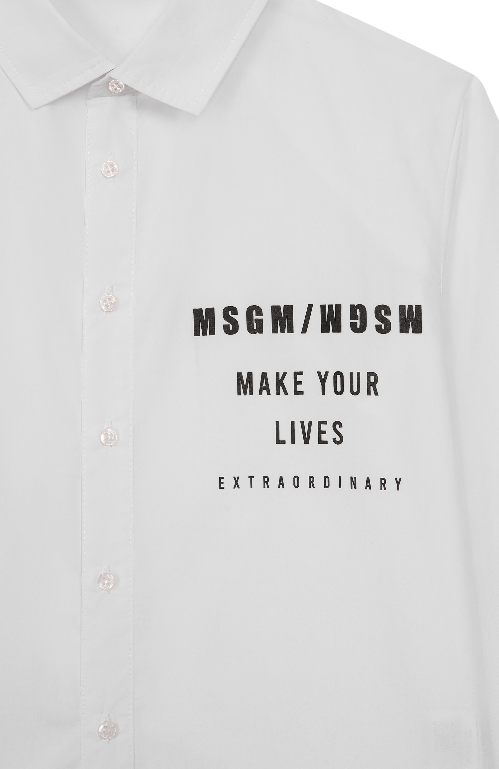 Хлопковая рубашка MSGM KIDS, арт. F5MSJBSI220, фото 3