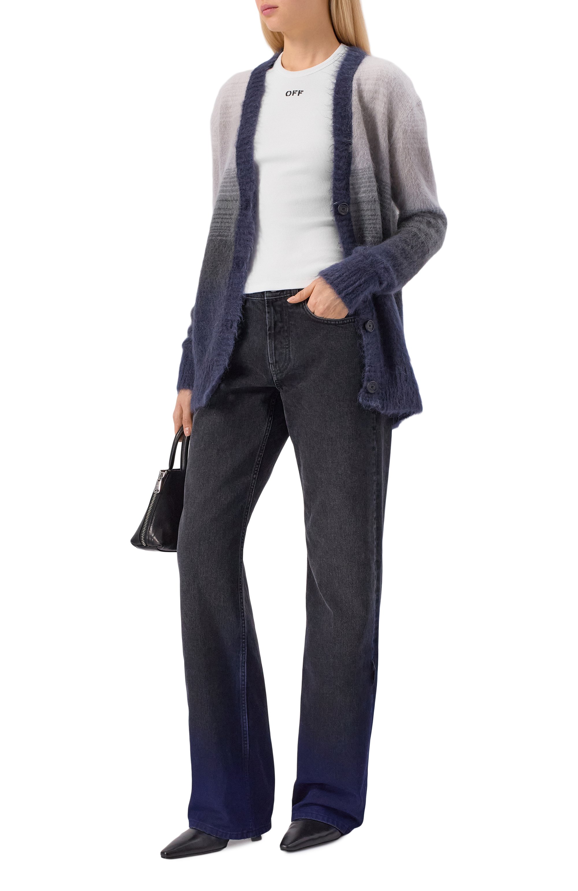 Хлопковая футболка OFF-WHITE, арт. 0WAA065C99JER005, фото 2